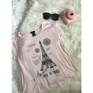 Rue 21 Soft Pink Paris Shirt